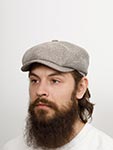 Кепка STETSON арт. 6840103 HATTERAS VIRGIN WOOL/LINEN (светло-серый)